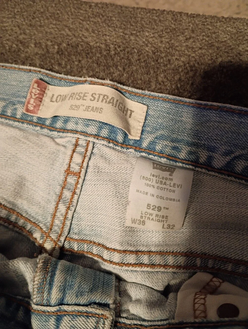 Levi's Men's 529 Low Rise Straight Jeans Size 36x32